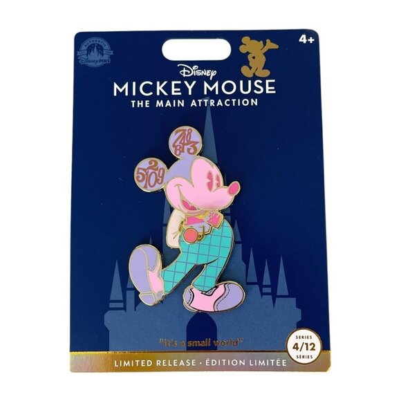 Disney Parks Mickey Mouse Main Attraction It’s A Small World Limited Release Pin - Picture 1 of 6